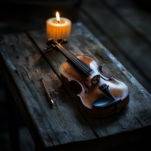 A haunting instrumental that carries the weight of ancient sorrows through the soulful strains of klezmer music. Violins weep softly against a backdrop of melancholic melodies, capturing the essence of a night steeped in history and loss.