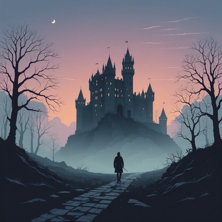 A track that conjures the echoes of forgotten realms, merging haunting melodies with a rock backbone, creating a soundscape that is as eerie as it is captivating. The composition features a resonant electric guitar that carves out deep, sorrowful melodies amidst a backdrop of subtle percussions and atmospheric synths, aiming to evoke the sensations of walking through ancient, abandoned places.