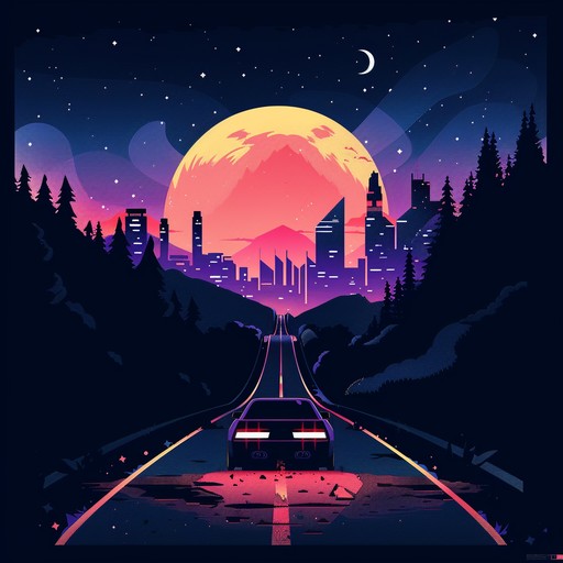 Imagine driving through a vibrant cityscape at night, skyscrapers bathed in neon light and the streets alive with energy. This track captures the essence of a nocturnal urban adventure, blending smooth electronic rhythms with pulsating beats.