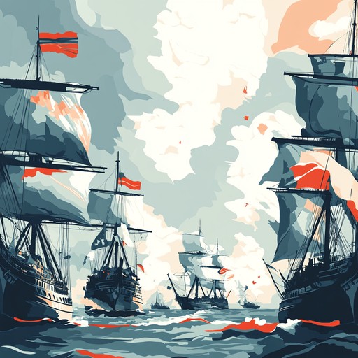 A stirring piece with robust brass and strong strings, celebrating the russian navy's historical victories. Dynamic shifts and melodic motifs reflect pride, honor, and maritime dominance.