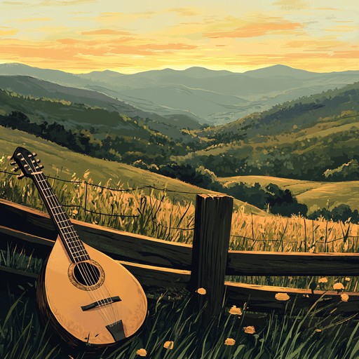 A sensual instrumental bluegrass composition that weaves tender melodies with warm tones, capturing the intimate atmosphere of a quiet evening in the appalachian hills