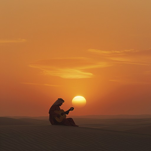 A serene exploration of the quiet desert, with gentle oud rhythms taking center stage. Focusing on introspection and calm, this track encapsulates the mystical essence of the middle east during twilight.