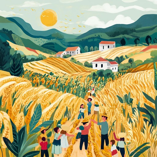 Experience the essence of communal harvest festivities with this energetic accordion led track. It captures the feeling of unity and joy as people come together to celebrate the harvest season in a traditional setting.