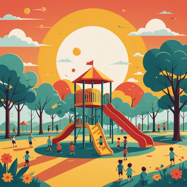 A delightful nursery rhyme capturing the essence of playful childhood adventures in a sun kissed playground. This melody enhances the feel of innocence and joys of early youth with its bubbly and upbeat tune.