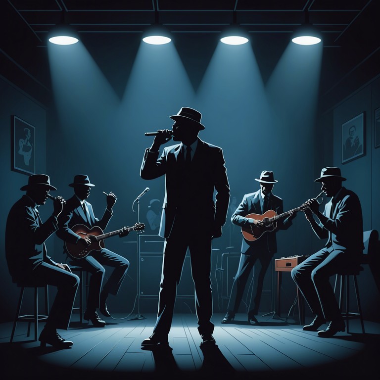 This track embodies the spirited vibe of a lively blues club at midnight, enhanced by the magical tones of a harmonica. The music swings with a contagious energy, painting scenes of laughter and dance beneath flickering lights.