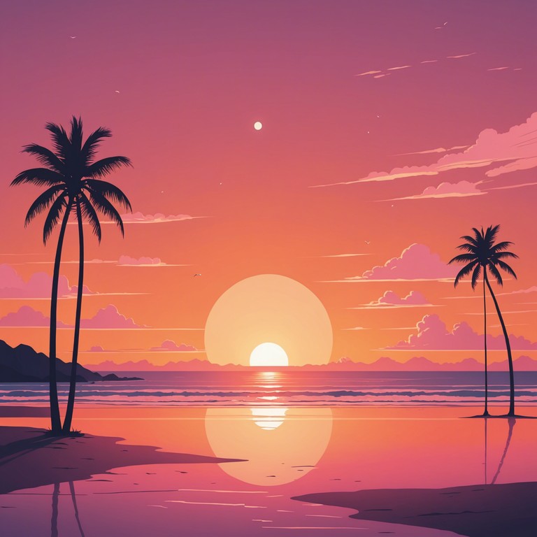 This track blends gentle, soothing rhythms with a sophisticated tropical atmosphere, enveloping the listener in sounds reminiscent of a sunset beach scene. The music is designed to transport you to a serene, sun kissed escape where each note trickles like gentle waves lapping at the shore