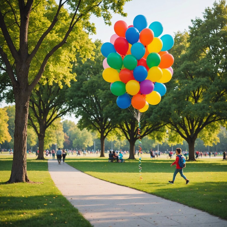 This track captures the quintessence of a sunlit park on a perfect summer day, with every note bouncing like rays of sunshine off colorful picnic spreads. A lively saxophone complements scenes of laughter and light hearted chatter, crafting a backdrop perfect for a day out with friends or a cheerful community gathering.