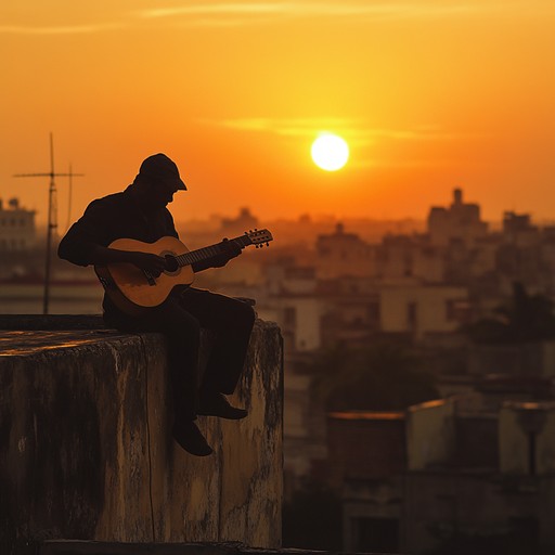 A delicate, slow tempo instrumental with a poignant guitar, capturing the heartache and beauty of a dusk in havana. Gentle rhythms and intricate string work offer a nostalgic and immersive experience.