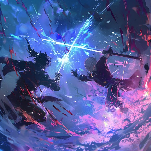 An intense and heroic instrumental track designed as a perfect backdrop for climactic battle scenes in anime. Featuring soaring strings, powerful percussion, and dramatic brass, this piece captures the essence of epic confrontations and high stakes drama. It drives the action forward and intensifies the visuals with its dynamic shifts and powerful motifs.