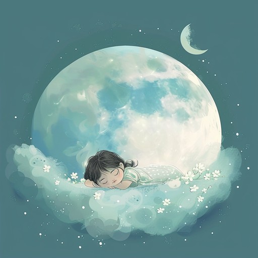 This soft, calming lullaby features a delicate melody that gently rocks the listener to sleep. The simple, repetitive tune is easy for young children to remember and sing along to, making it perfect for bedtime. The instrumentation is minimal, with a focus on creating a peaceful, relaxing atmosphere that encourages rest and tranquility.