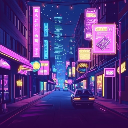 An instrumental chillwave piece that blends nostalgic synth melodies with modern beats, capturing the essence of vibrant summer nights in the city, filled with neon lights and a sense of youthful adventure.