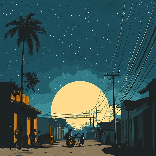 This instrumental piece weaves traditional afro cuban rhythms with ambient, dreamlike melodies, transporting listeners to a mystical havana under starlit skies.