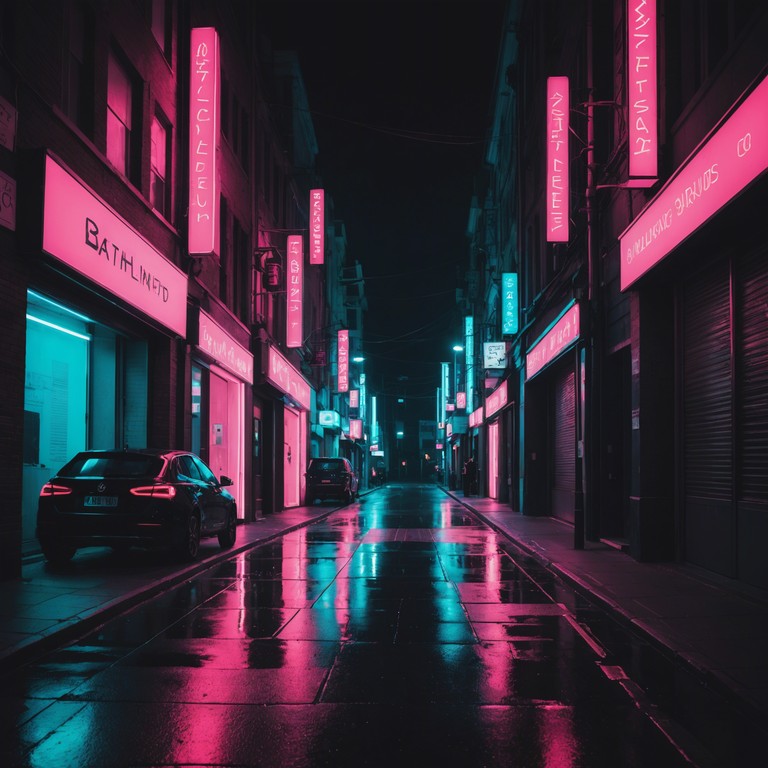 Embark on an auditory journey through a midnight city, where neon lights serve as beacons amidst the ethereal tones of dreamy synths, crafting an intimate soundscape that encompasses both the vibrancy and the quietude of urban nightlife.