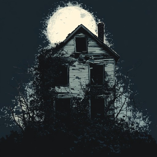 A more intense exploration of darkness and suspense as ghostly whispers rise over a backdrop of subtle, unsettling theremin notes, creating a soundscape that feels like walking through a haunted estate at midnight.