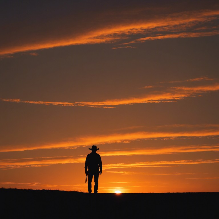 A solitary figure walks against a vast, desolate backdrop, their steps echoing the haunting melody played by an acoustic guitar. This instrumental captures the essence of solitude and reflection as the winds weave through the silent deserts under a brooding sky.