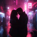 evokes romantic feelings in a cyberpunk setting