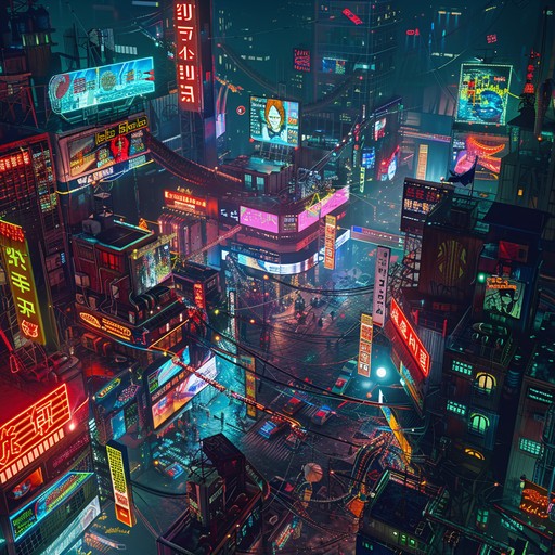 Experience a dark urban landscape filled with shadowy corners and pulsating neon lights. This track melds heavy bass drops with ethereal synth layers, evoking a dystopian future world that is both haunting and captivating.