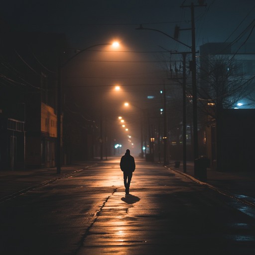 An atmospheric indie instrumental that paints a picture of wandering alone through silent, empty streets of a city at night, capturing feelings of solitude and introspection.