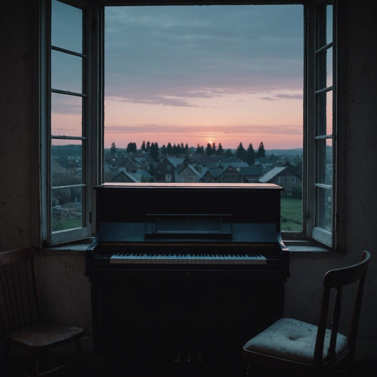 This alternative version delves deeper into the intimate connection between the soft piano tunes and the embrace of a night sky speckled with stars. The composition mirrors the quiet beauty of nature at night, enhancing its peacefulness with each keystroke, creating an ideal backdrop for deep thought or gentle rest.