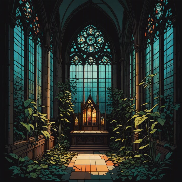 This track captures the eerie whispers and chilling echoes resonating through a dilapidated cathedral, creating an ominous atmosphere. Shadowy figures seem almost visible in the haunting ambience created by deep, echoing organs. Intended for a listener with a penchant for the hauntingly beautiful, this piece skirts the boundary between supernatural and sorrow.