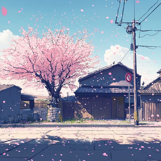 A tender orchestral piece celebrating the arrival of spring with cherry blossoms. It begins with a delicate strings introduction, followed by soft woodwinds, painting a tranquil scene reminiscent of an anime moment under the sakura trees. The melody invites listeners to experience the serene beauty and fleeting nature of the blossoms, encapsulating the sophisticated and ethereal ambiance found in sophisticated anime scores