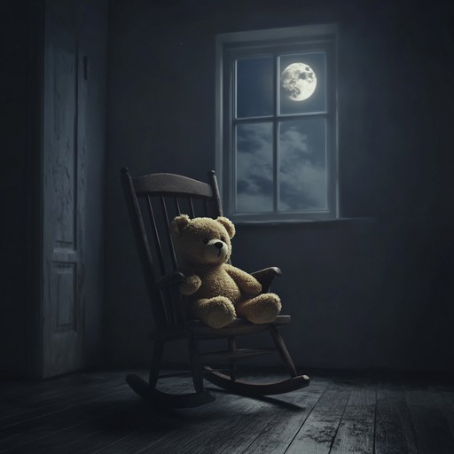 A mysterious instrumental composition featuring delicate music box tones and subtle background sounds, evoking the haunting ambience of a long abandoned children's playroom, filled with memories and shadows