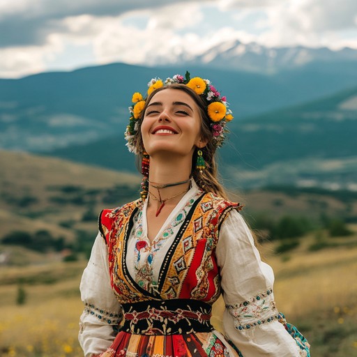 Blending the ethereal qualities of traditional bulgarian choir vocals with contemporary electronic beats, this track seeks to bridge past and present with an energizing, yet haunting musical experience. A dynamic fusion that emphasizes the lush landscapes and rich history of bulgaria through sound.