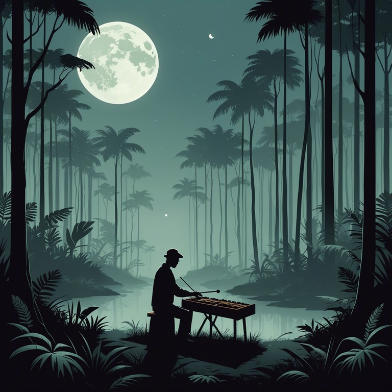 This piece conjures the atmosphere of a dimly lit, mysterious tropical night where shadows seem to dance in the rhythm of a sinister rumba. With an unsettling and slightly off kilter melody that creates a sense of unease, this track is perfect for evoking the allure and danger of a night filled with hidden secrets and quiet whispers.