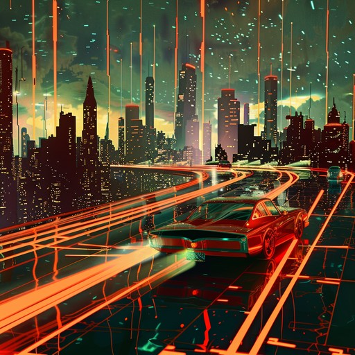 Experience the vibrant energy of a synthwave track that takes you on a retro futuristic journey through a neon lit metropolis. This instrumental piece combines pulsating synths, dynamic beats, and soaring melodies to create the perfect soundtrack for a city adventure bathed in digital light.