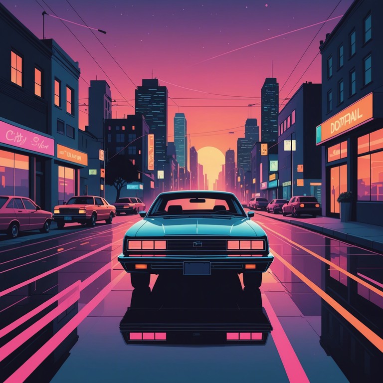 Imagine driving through a neon lit cityscape as twilight fades, the radio plays energetic beats, shimmering synths, and the emotive power of a saxophone capturing the essence of the 80s. The track is a tribute to the era's blend of optimism and innovation, ideal for recalling a time of both simplicity and excitement.