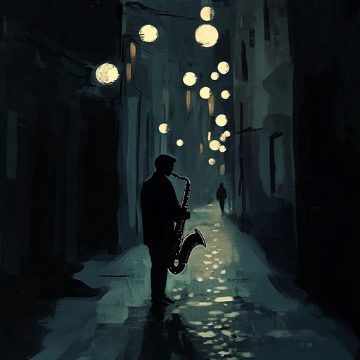 A deep, atmospheric track blending dark house beats with moody jazz saxophone lines, creating a brooding and tense urban ambiance perfect for nighttime scenes.