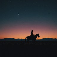 eerie solitude in desert twilight.