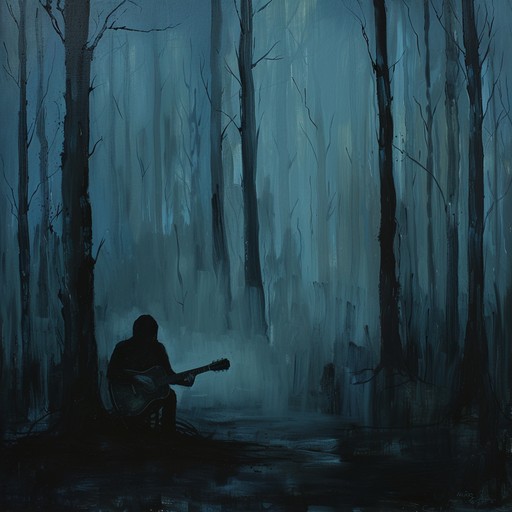 This piece engulfs the listener in a gentle yet somber strumming of the acoustic guitar, reminiscent of a quiet, shadowed forest. Its soothing melodies tell ancient stories of the woods and evoke feelings of somber introspection and dark tenderness.