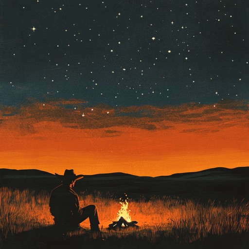 This instrumental track features a soothing blend of acoustic guitar, capturing the serene beauty of the western prairie at dusk. The gentle melodies drift like whispers on the wind, painting a vivid picture of quiet sunsets and endless horizons.