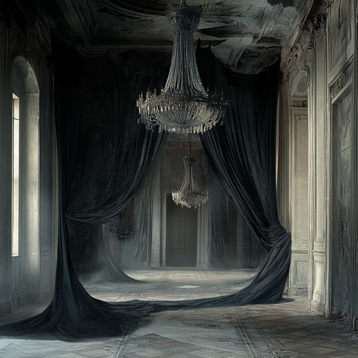 Imagine exploring the grand halls of an ancient, decrepit mansion, with each step awakening echoes and stirring the dust of forgotten secrets. This sound builds from a whisper to a resonant hum that fills the expansive, shadow filled rooms.