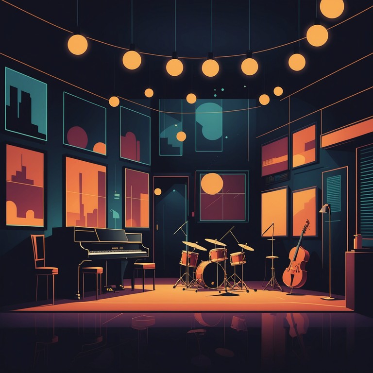 This track embodies the quintessential lounge experience, blending velvety jazz melodies with a deep, smooth bass foundation synonymous with a late night escapade. The sophisticated yet accessible composition invites listeners to immerse themselves in a soundscape of relaxation and subtle excitement dominated by the mellifluous tones of an electric piano, making it perfect for upscale background music or intimate gatherings.