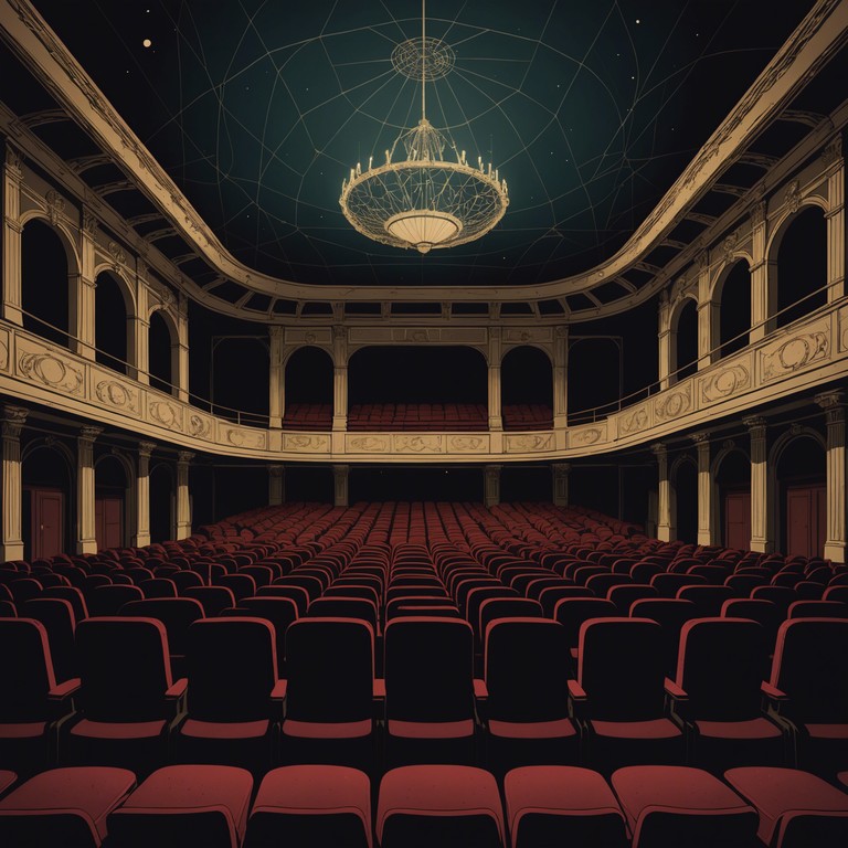 Whispers in the void channels the ethereal presence of a long abandoned opera theatre, where ghostly vocals and unsettling harmonics merge to form a chilling, supernatural auditory experience. Each note echoes through imagined corridors, bringing to life the tales of forgotten performances.