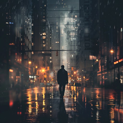 Imagine strolling through a deserted cityscape under a starry sky, as ethereal synthesizers and reverberating bass lines create a lonely, dreamlike atmosphere. The track's liquid funk groove and haunting melodies emphasize the feeling of solitude and introspection amidst the urban expanse.