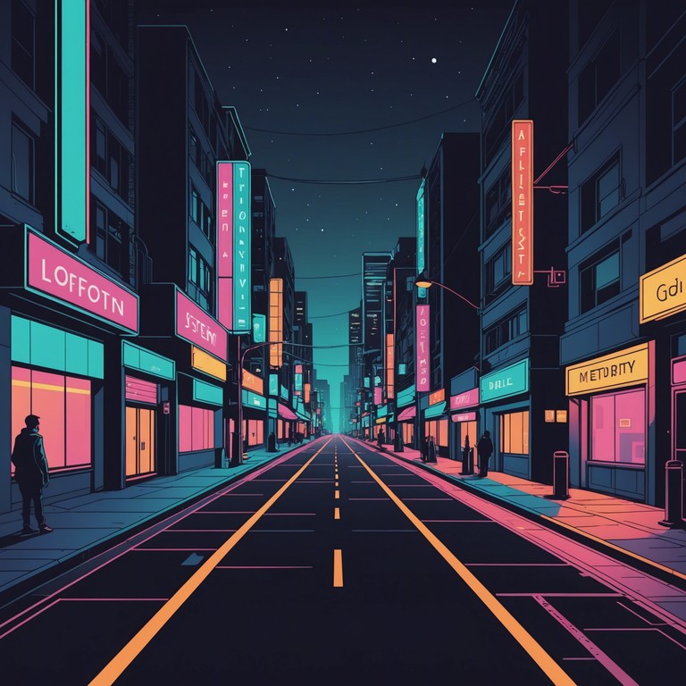 This track combines the introspective pulse of contemplative music with the high energy beats of dancepop, creating a soundscape that's both uplifting and deeply reflective. Set against a backdrop of a bustling, neon lit cityscape at night, this instrumental piece uses the ethereal sounds of a synthesizer to weave through emotions and urban vibes, offering a musical journey that feels like a reflective walk through lively streets after rain.