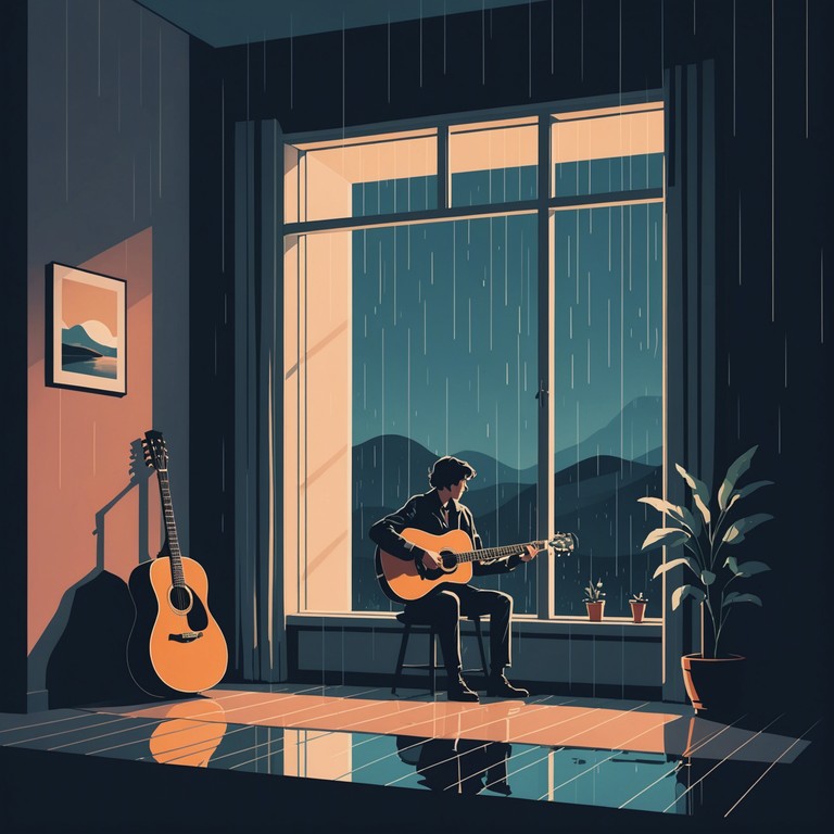 This soft rock piece captures the introspective solitude of a reflective evening. Slightly distorted guitar notes drift over a subdued, slow paced melody that echoes with the nuances of lost memories and subdued sorrow