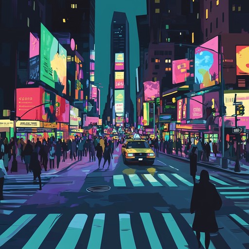 An instrumental electropop track that captures the exhilaration of a vibrant city at night, filled with pulsing synths and energetic beats that mimic the rhythm of urban life and the nightlife's electrifying atmosphere.