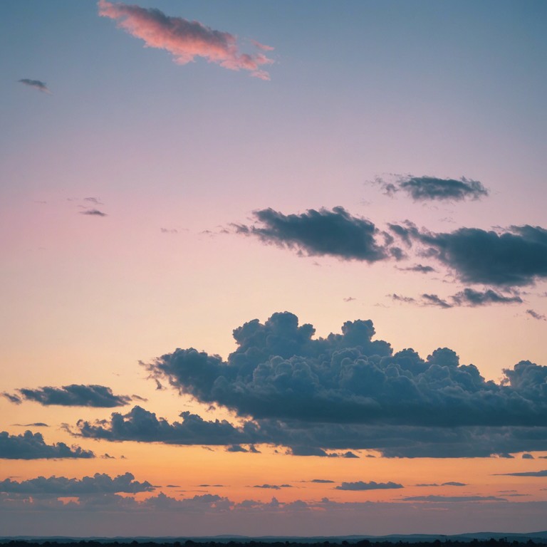 A journey through peaceful clouds, touched by the soft morning light, each note from the electric piano adds a layer of tranquility, building into a beautifully ambient crescendo.