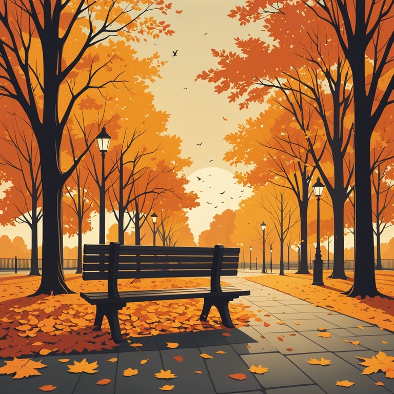 This piece evokes the essence of a serene autumn evening as the sun sets with hues of orange and red, invoking a strong sense of nostalgia and tranquility. The waltz's gentle melody carries the listener through a memorable stroll among the falling leaves, recalling fond memories of seasons past.