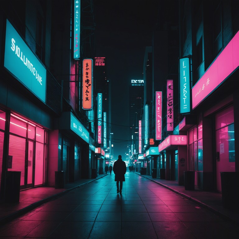 Imagine a solitary walk through a city illuminated by the stark beauty of neon lights, feeling both part of and apart from the surrounding energy. The track mirrors this paradoxical emotion with a haunting piano theme interlaced with the rhythmic heartbeat of urbanity.