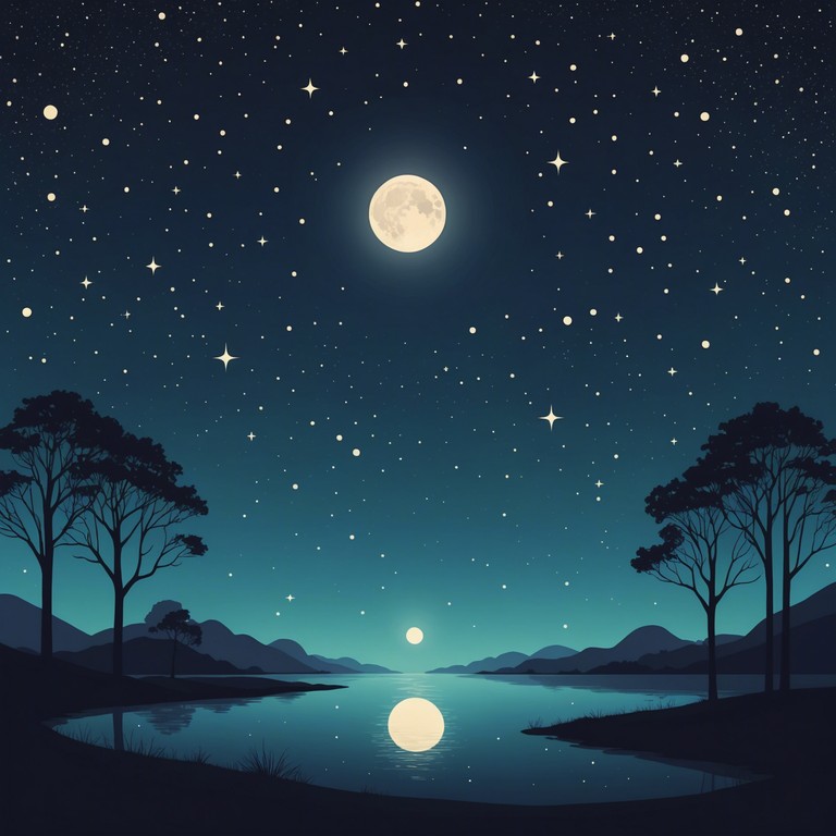 This track features gentle instrumental melodies designed to calm and relax, ideal for soothing young listeners into dreamland. The music combines the soft sounds of a music box with ambient influences, creating a peaceful soundscape reminiscent of being gently rocked under a starlit sky.