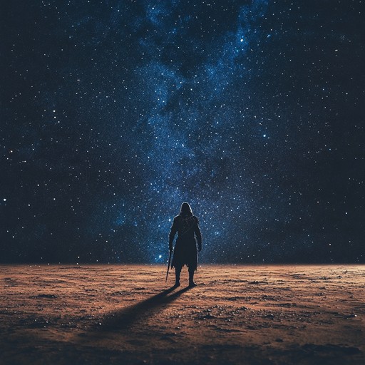 In this track, traditional arabian melodies combine with thunderous metal riffs and sweeping orchestral arrangements to evoke the majesty and mystery of ancient desert lands. Using traditional instruments and modern production, the piece creates a bridge between the old and the new, reflecting timeless narratives of adventure and power.