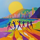 lively guitar melodies embody brazil's vibrant beach culture.