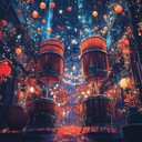 an exhilarating instrumental depicting festive holiday energy and excitement