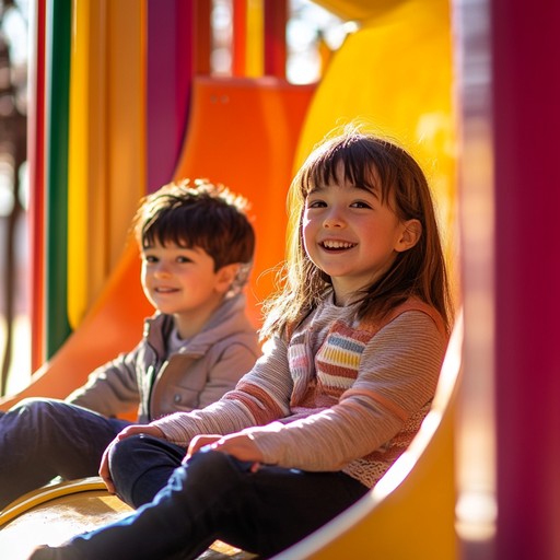 A lively and whimsical piece designed to capture the joyful energy of children playing in a sunlit playground. It features playful melodies and vibrant rhythms that inspire imagination and happiness.