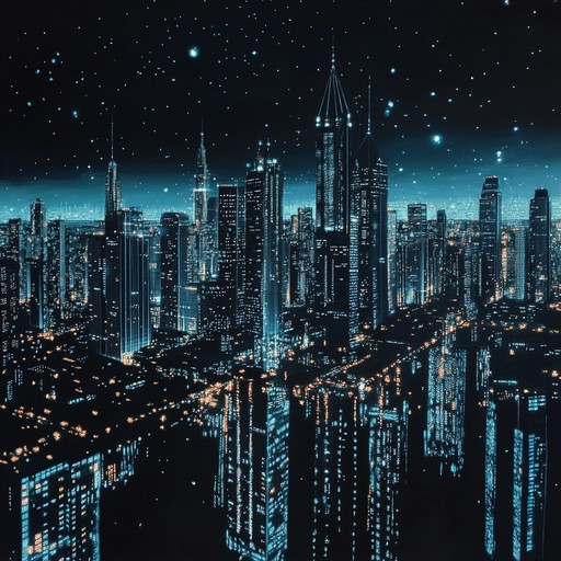 Delve deeper into the soundscape of a neon city at midnight, where the cool air carries the dynamic rhythms of retrowave music. The track further explores the connection between past and future, enveloping the listener in layers of digital nostalgia and electronic beats.